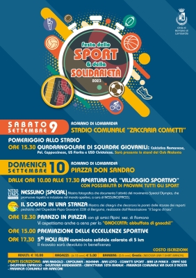 calendario incontri > NESSUNO[SPECIAL] - Festa dello Sport Romano Di Lombardia (BG)